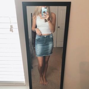 Blue jeans skirt